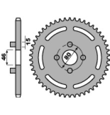 Задня зірочка pbr 704 62 f cagiva 125 sst 82-85 (ланцюг 428)