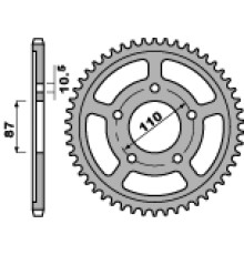 Pbr задня зірічка 795 39 c45 suzuki gs 500 e/f 88-10 (jtr823.39) (ланцюг 520)