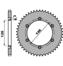 Pbr задня зірочка 805 50 f suzuki ts 125r 89-96 (jtr805.50) (ланцюг 428)