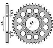 Pbr задня зірочка 811 40 c45 suzuki ltz 400 03-08 (jtr1826.40) (ksf400) (ланцюг 520)