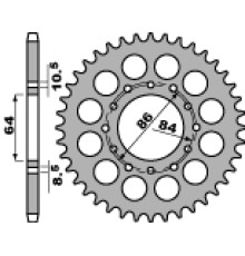 Pbr задня зірочка 814 44 c45 suzuki gsx 400 e 81-83 (ланцюг 530)