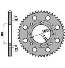 Pbr задня зірочка 819 46 c45 suzuki gsx 250 80-83 (ланцюг 520)