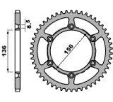 Задня зірочка pbr 820 43 c45 dr 350 s (90-93) (ланцюг 520)