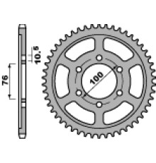 Pbr задня зірочка 825 44 c45 suzuki gsx 1200 inazuma 99-04 - заміна на 816 44 (ланцюг 530)