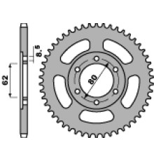 Pbr задня зірочка 842 50 c45 yamaha tw 125/200 87-11 (ланцюг 428)