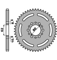 Pbr задня зірочка 845 40 f yamaha sr 250 85-94 (іспанія) (jtr845.40) (ланцюг 520)