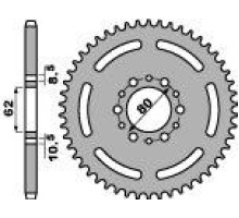 Pbr задня зірочка 845 40 f yamaha sr 250 85-94 (іспанія) (jtr845.40) (ланцюг 520)