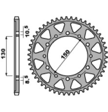 Pbr задня зірочка 860 40 c45 yamaha fj 1200 86-90 (jtr859.40) (ланцюг 530)
