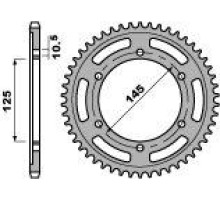 Pbr задня зірочка 865 43 c45 yamaha fz 750 87-91 (ланцюг 530) (jtr865.43)