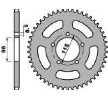 Задня зірочка pbr 893 60 f ktm sx 65 98-03 (ланцюг 420) (jtr894.60)