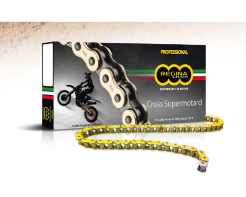 Приводний ланцюг regina 520rx3 (118-link) motocross до 500 cc off road gold (clip) (135rx3/00c) (без o-ring)