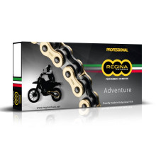 Приводний ланцюг regina 520zre (114 ланк) z-ring enduro до 650ccm (золото) (зажим + повна ковпачка + порожлива ковпак) (135zre/1005)