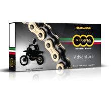 Приводний ланцюг regina 520zre (118 ланк) z-ring enduro до 650ccm (золото) (зажим + повна ковпак + полістий ковпак) (135zre/1007)