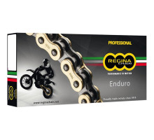 Приводний ланцюг regina 520zse (114 ланк) z-ring enduro ультралегкий до 500ccm (золото) (зажим + повна ковпачка + порожлива ковпак) (135zse/1001)