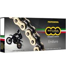 Приводний ланцюг regina 520zse (120 ланк) z-ring enduro ultralight до 500ccm (золото) (зажим + повна ковпачка + порожлива ковпак) (135zse/1004)