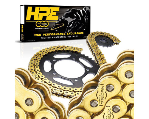 Приводний ланцюг regina 525hpe (124 ланки) z-ring supersport / enduro не обслуговуємо золото (кабель) (137hpe/1009)