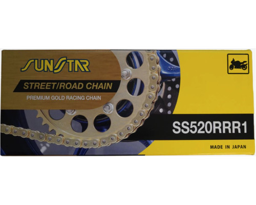 Ланцюг приводу sunstar 520rrr1-118g (520zvmxg) до 1000 cc (xw ring) золотий колір (520rrr1118g) - заміняє ss520rtg1-118g