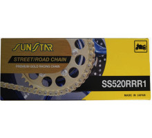 Ланцюг приводу sunstar 520rrr1-118g (520zvmxg) до 1000 cc (xw ring) золотий колір (520rrr1118g) - заміняє ss520rtg1-118g