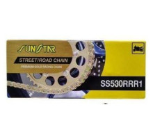 Ланцюг приводу sunstar 530rrr1-114g (50zvmx) до 1400 cc (xw ring) (48.00kn) золотий колір - заміняє ss530rtg1-114g