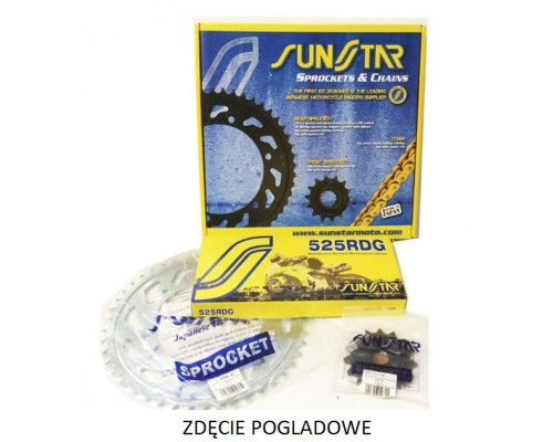 Sunstar drive kit suzuki gsxr 750 00-03 plus gold (17/42/110) (до 1100cc) (sun40417/sun1-4499-42/ss525rtg1-110g) - продаж