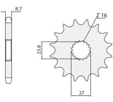 Зірочка передня sunstar 2190 18 suzuki gsxr 1300 '09-'13 (jtf423.18) (ланцюг 530) (219018jt)