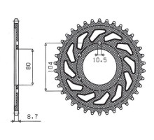 Зарідня зірочка sunstar 488 44 kawasaki zx9r (94-97), zzr1200 (02-05) (jtr488.44) (ланцюг 530) (48844jt)