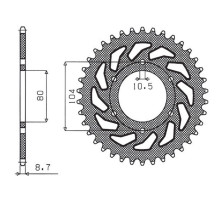 Зарідня зірочка sunstar 501 33 kawasaki z 750c '80-87, gpz 1100 '81-85, gpz 750 '83-89, gpz 750 turbo '82-87 (ланцюг 630)