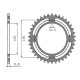 Задня зірочка sunstar 857 45 yamaha xt 600e '90-03, xt 660z '91-00 (jtr857.45) (ланцюг 520) (85745jt)