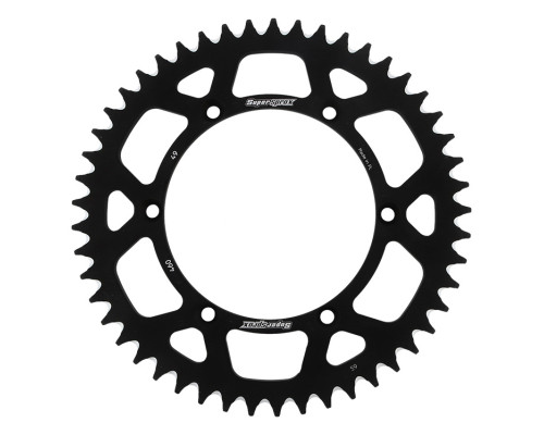 Supersprox продаж алюмінієва задня зірочка 7075-t6 (ergal) 489 49 kawasaki kx/kxf 84-18 (jtr460.49) чорний
