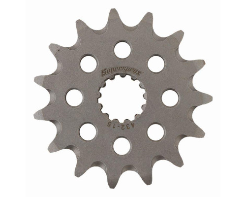 Зірочка передня supersprox 435 15 самоочищуюча suzuki drz 400, dr 350, rm 250 '08-'12 (jtf432.15) (ланцюг 520)