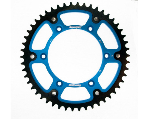 Задня зірочка supersprox 270 50 stealth (сталь/алюміній) yamaha yz/yzf '99-'18 blue
