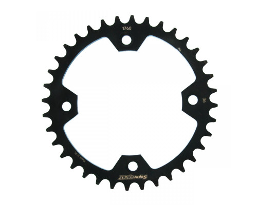 Задня зірочка supersprox 4509 36 suzuki ltr 450 '06-'10 (jtr1760.36) чорна сталь