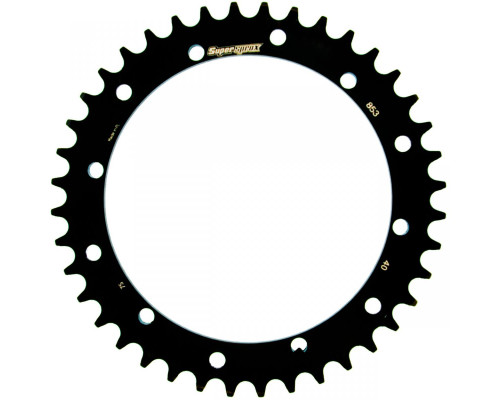 Задня зірочка supersprox 856 40 yamaha tt 600 r/s 93-03, yfs 200`88-06, yfm 350 (jtr853.40) чорна сталь