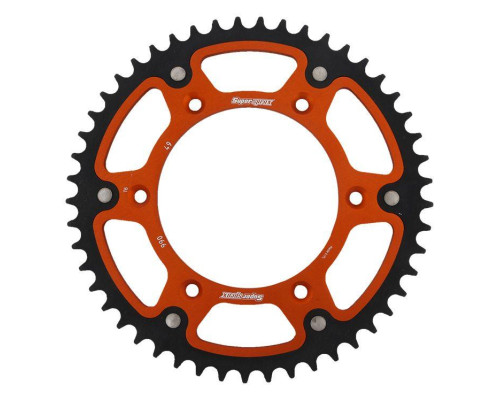 Задня зірочка supersprox 899 49 stealth (сталь/алюміній) ktm sx/exc/excf/sxf, husqvarna te/tc/fe/tc '16- (jtr897.49) колір оранжевий