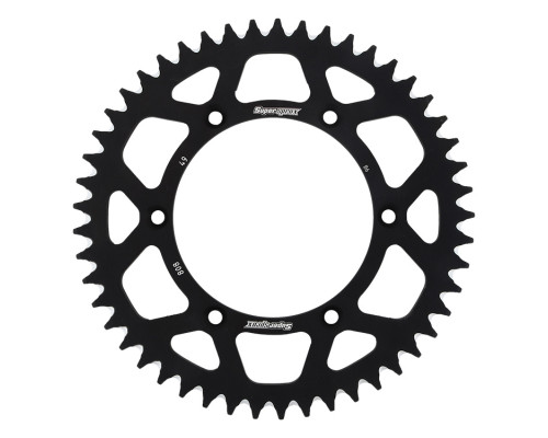Задня зірочка алюмінієва supersprox 7075-t6 (ergal) 808 49 suzuki rm/rmz (jtr808.49) чорна