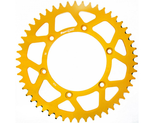 Задня зірочка алюмінієва supersprox 7075-t6 (ergal) 808 50 suzuki rm/rmz (jtr808.50) золотий колір