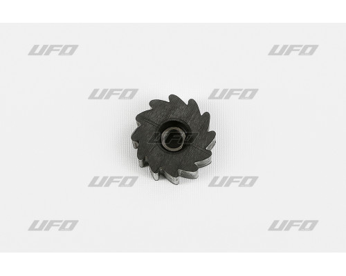 Ролик ланцюга ufo kawasaki kxf 250 '09-'20, kxf 450 '09-'18 колір чорний з передачами (8x38x24mm) 79-5014