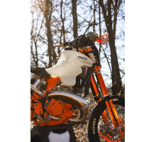 Acerbis fuel tank 15l ktm exc / excf / exc-f / xc-w '24-'25, sx / sx-f / sxf / xc / xc-f / xcf '23-'25' прозорий (білий / прозорий)