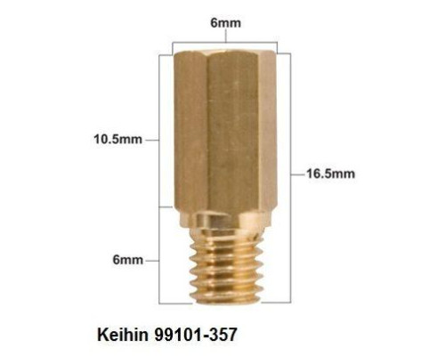 Prox main jet keihin тип 99101-357 діаметр №130 (1 шт.)