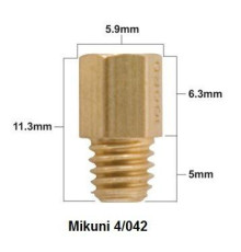 Prox main jet mikuni тип 4/042 діаметр №190 ( 1 шт. )