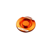 Scar racing engine inspection plugs ktm 250/350 sxf '11-'25, sx 450f '23-'25, 250/350 excf '12-'25, freeride, duke, adventure orange