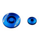 Scar racing engine inspection plugs yamaha yz 250f '14-'25, yz 450f '10-'22, yz 250fx '15-'25, wr 250f '15-'25, yz 450fx '16-'23, wr 450f '16-'23 blue