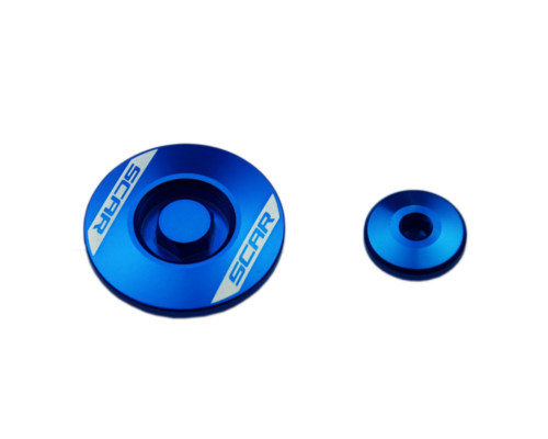 Scar racing двигун інспекційні пробки yamaha yz 450f '23-'25, yz 450fx '24-'25, wr 450f '24-'25 blue