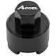 Ключ Accel для обслуговування передньої підвіски WP Dual Chamber і WP 48U AER для відкручування верхньої гайки масляного картриджа KTM SX 125-250, SXF 250-450 '17-21, Husqvarna TC/FC/TX/FX '17-21 (White Power WP 48U AER) (FCT05) (двокамерний WP 48)