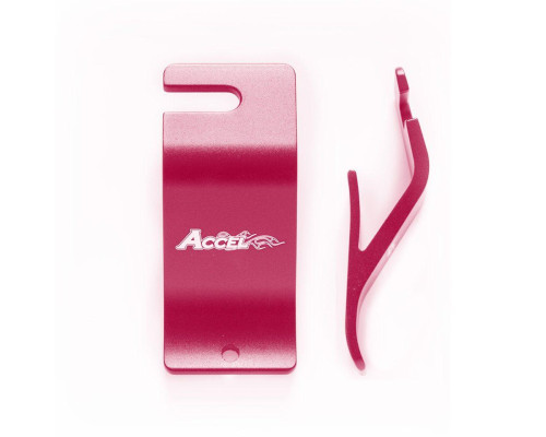 Кронштейн для кріплення шини accel, колір червоний