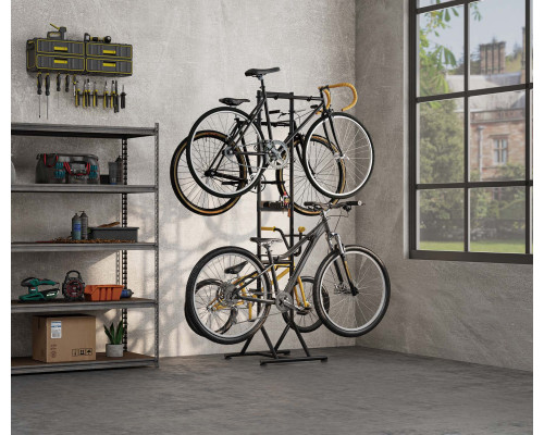Biketec (2024/06) велосипедна підставка (окрема для 4 велосипедів) чорна (велосипед)