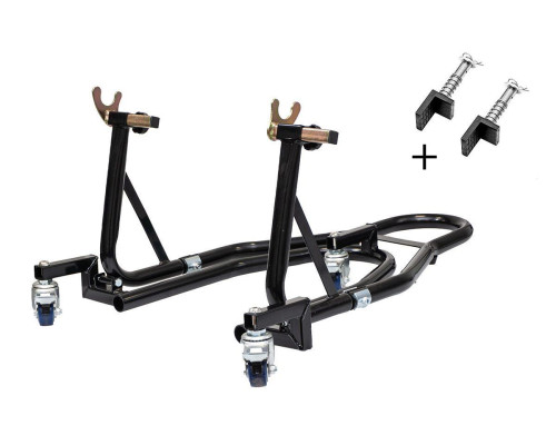 Biketec pro мотоциклетний підйомник / стійка для задньої частини (vil адаптери в комплекті) на візку (легко переміщати мотоцикл)