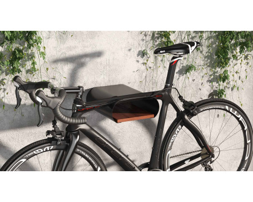 Велосипедна стійка biketec чорна з полицею