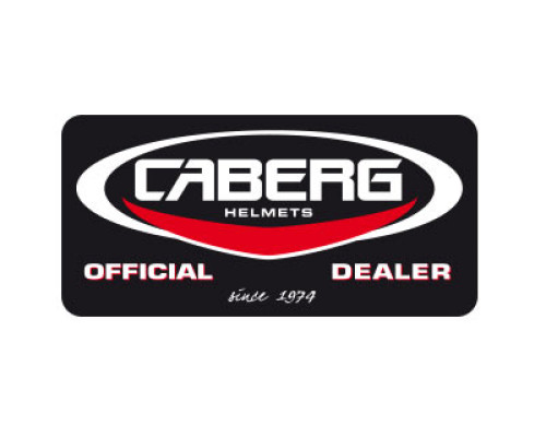 Наклейка на двері рекламного матеріалу caberg 30х18 см з логотипом caberg