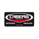 Наклейка на двері рекламного матеріалу caberg 30х18 см з логотипом caberg